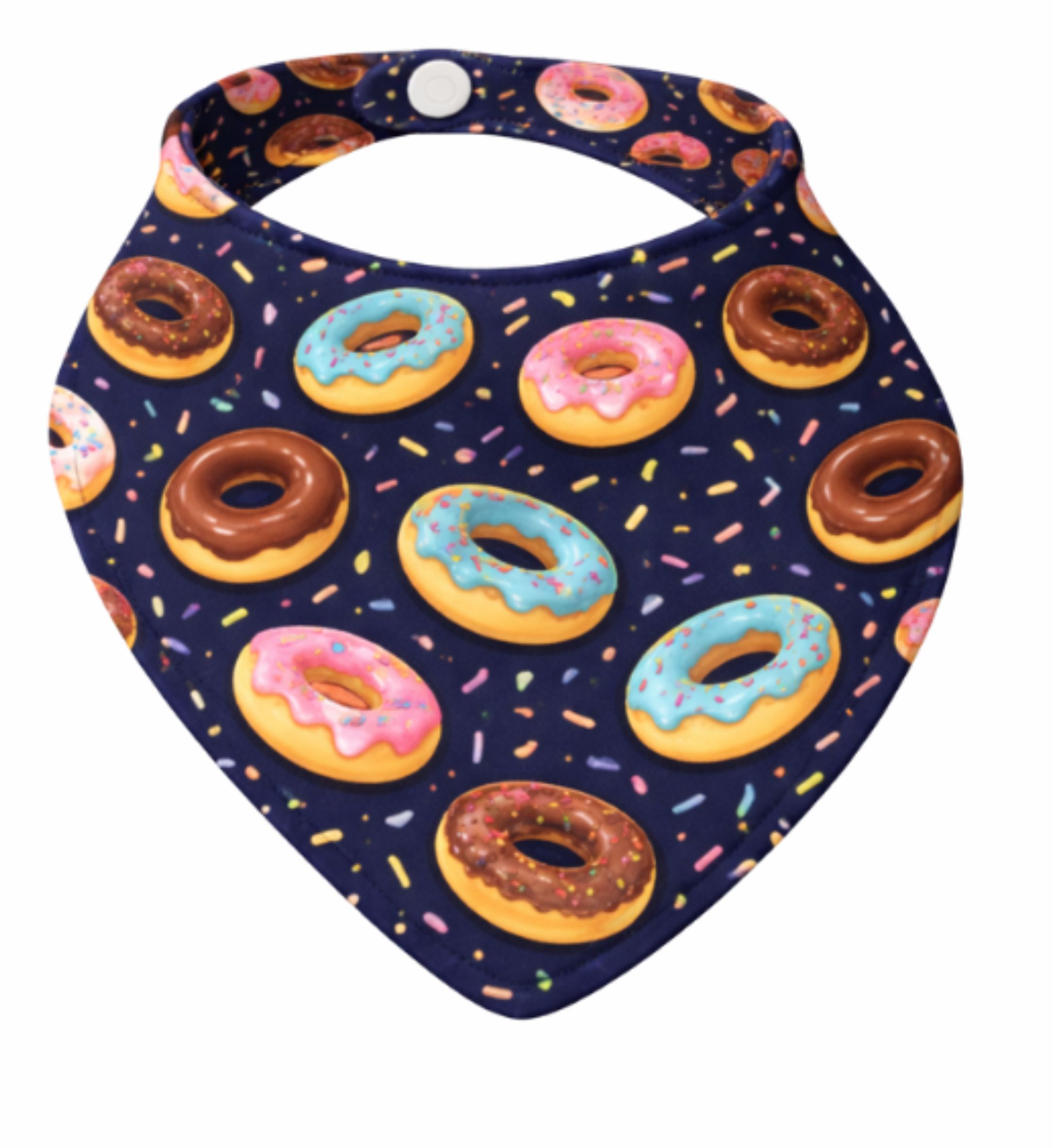 Babadores Bandana Dupla Face Ideal Para Dentição - Donuts - Imagem 5